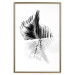 Poster Black and White Palm Tree - composition with a plant motif on a white background 116934 additionalThumb 18