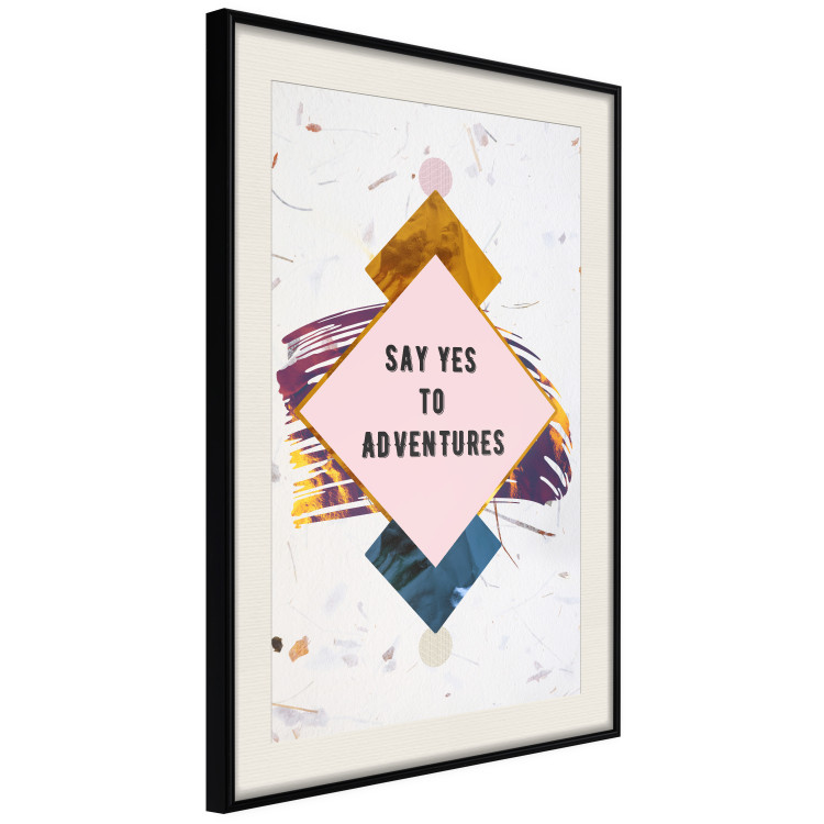 Wall Poster Say yes to adventures - colorful composition with texts and figures 117434 additionalImage 3