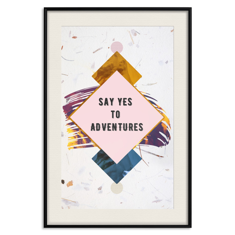 Wall Poster Say yes to adventures - colorful composition with texts and figures 117434 additionalImage 18