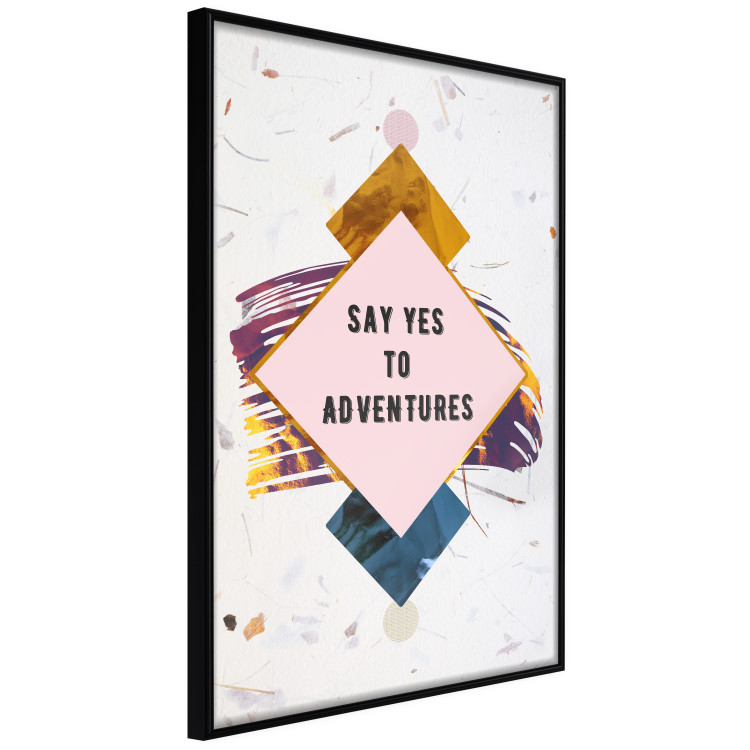 Wall Poster Say yes to adventures - colorful composition with texts and figures 117434 additionalImage 10