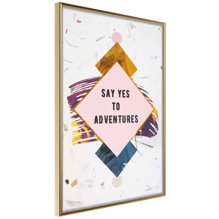 Wall Poster Say yes to adventures - colorful composition with texts and figures 117434 additionalImage 12