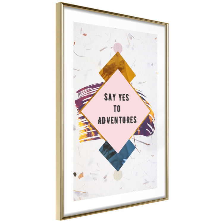 Wall Poster Say yes to adventures - colorful composition with texts and figures 117434 additionalImage 8