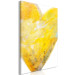 Canvas Art Print Painted with Heart (1-part) - Art of Love in Yellow Hue 117634 additionalThumb 2