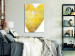 Canvas Art Print Painted with Heart (1-part) - Art of Love in Yellow Hue 117634 additionalThumb 3