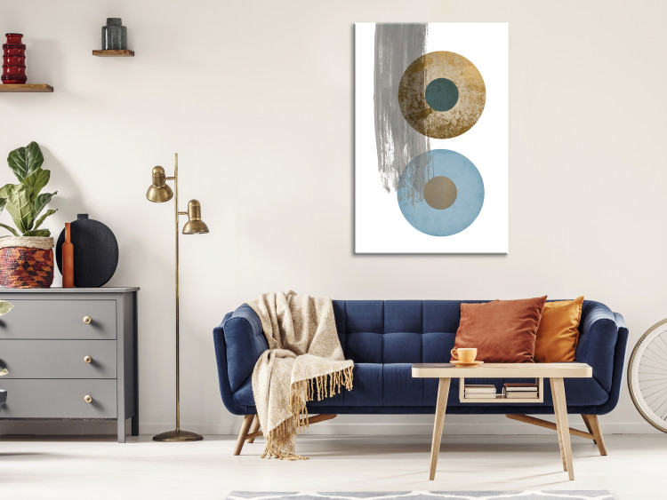 Canvas Art Print Colors of Shapes in Art (1-part) - Geometric Circles Abstraction 117834 additionalImage 3