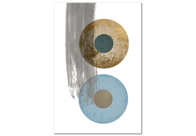 Canvas Art Print Colors of Shapes in Art (1-part) - Geometric Circles Abstraction 117834