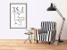 Poster Uncertain Encouragement - black and white line art with the silhouette of a naked woman 119034 additionalThumb 22