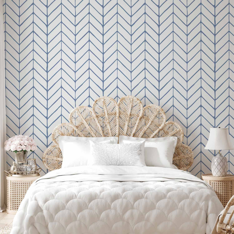 Modern Wallpaper Big Harmony of Patterns (Blue) 122634 additionalImage 4