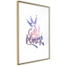 Wall Poster Girl Power - colorful English text with a crown on a white background 122934 additionalThumb 6