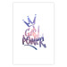 Wall Poster Girl Power - colorful English text with a crown on a white background 122934 additionalThumb 19