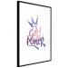 Wall Poster Girl Power - colorful English text with a crown on a white background 122934 additionalThumb 11