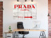 Poster Concrete Prada - red English text on a concrete tile texture 123134 additionalThumb 17