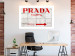 Poster Concrete Prada - red English text on a concrete tile texture 123134 additionalThumb 2