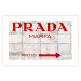 Poster Concrete Prada - red English text on a concrete tile texture 123134 additionalThumb 19