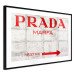 Poster Concrete Prada - red English text on a concrete tile texture 123134 additionalThumb 11