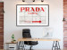 Poster Concrete Prada - red English text on a concrete tile texture 123134 additionalThumb 4