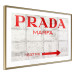 Poster Concrete Prada - red English text on a concrete tile texture 123134 additionalThumb 6