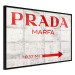 Poster Concrete Prada - red English text on a concrete tile texture 123134 additionalThumb 10