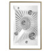 Wall Poster Domino Effect - abstract white space with silver crystals 123934 additionalThumb 14