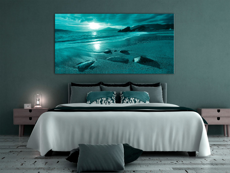 Canvas Art Print Enchanted Ocean (1 Part) Narrow Turquoise 125034 additionalImage 3