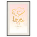 Wall Poster Love Is in the Air - romantic English text on a pastel background 125234 additionalThumb 18