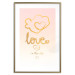 Wall Poster Love Is in the Air - romantic English text on a pastel background 125234 additionalThumb 16