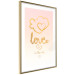 Wall Poster Love Is in the Air - romantic English text on a pastel background 125234 additionalThumb 6