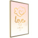 Wall Poster Love Is in the Air - romantic English text on a pastel background 125234 additionalThumb 12