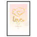 Wall Poster Love Is in the Air - romantic English text on a pastel background 125234 additionalThumb 17
