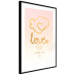 Wall Poster Love Is in the Air - romantic English text on a pastel background 125234 additionalThumb 11