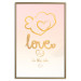 Wall Poster Love Is in the Air - romantic English text on a pastel background 125234 additionalThumb 20