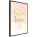 Wall Poster Love Is in the Air - romantic English text on a pastel background 125234 additionalThumb 10