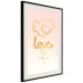 Wall Poster Love Is in the Air - romantic English text on a pastel background 125234 additionalThumb 3