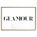 Wall Poster Glamour - black inscription in a distinctive font on a white background 126534 additionalThumb 16