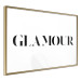 Wall Poster Glamour - black inscription in a distinctive font on a white background 126534 additionalThumb 12