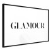 Wall Poster Glamour - black inscription in a distinctive font on a white background 126534 additionalThumb 13