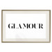 Wall Poster Glamour - black inscription in a distinctive font on a white background 126534 additionalThumb 19