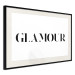 Wall Poster Glamour - black inscription in a distinctive font on a white background 126534 additionalThumb 3