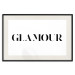 Wall Poster Glamour - black inscription in a distinctive font on a white background 126534 additionalThumb 18