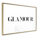 Wall Poster Glamour - black inscription in a distinctive font on a white background 126534 additionalThumb 6