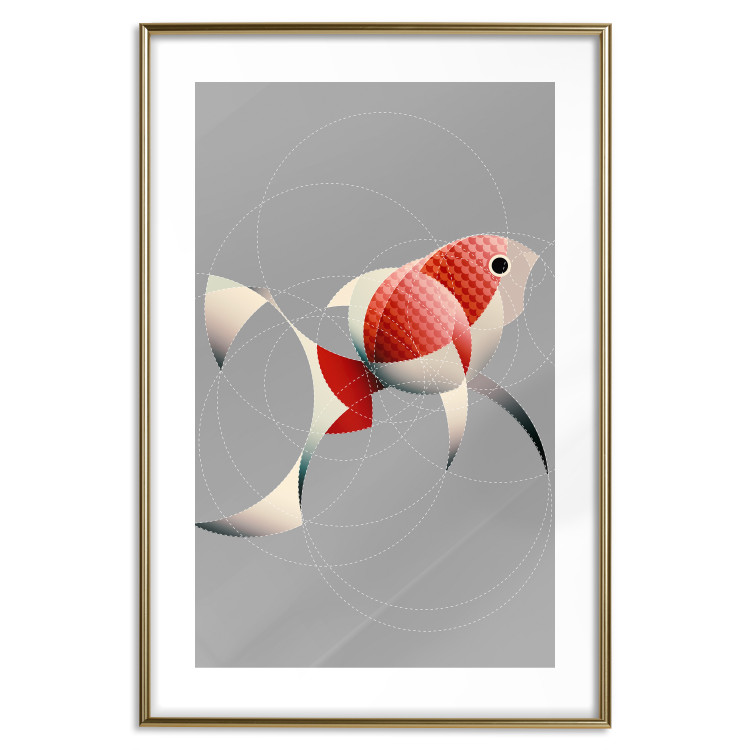 Wall Poster Fish - abstract colorful fish made of circular geometric figures 126934 additionalImage 14