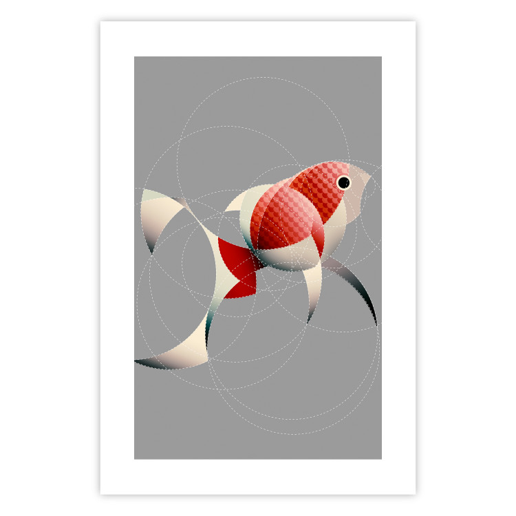 Wall Poster Fish - abstract colorful fish made of circular geometric figures 126934 additionalImage 25