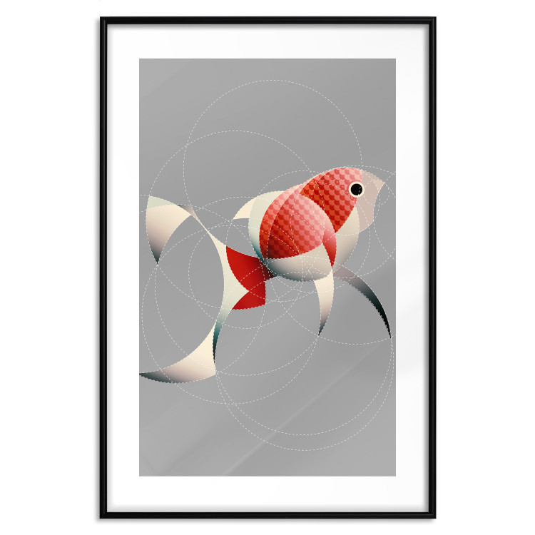 Wall Poster Fish - abstract colorful fish made of circular geometric figures 126934 additionalImage 17