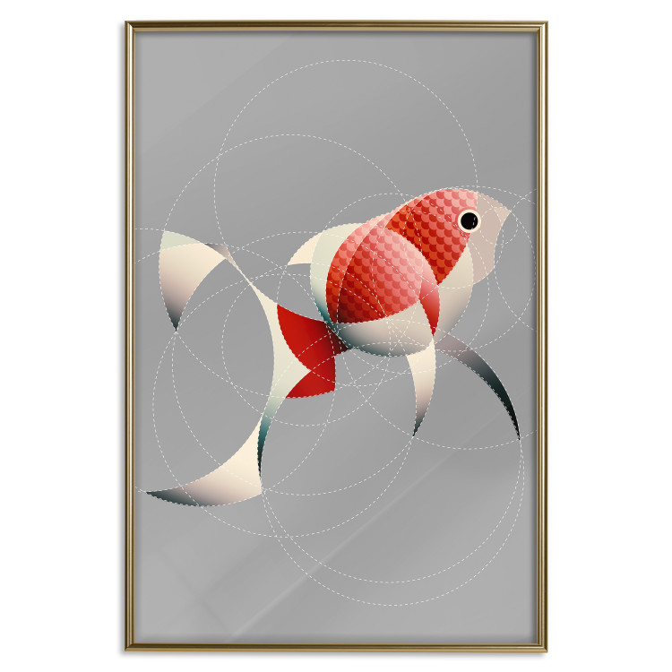 Wall Poster Fish - abstract colorful fish made of circular geometric figures 126934 additionalImage 21