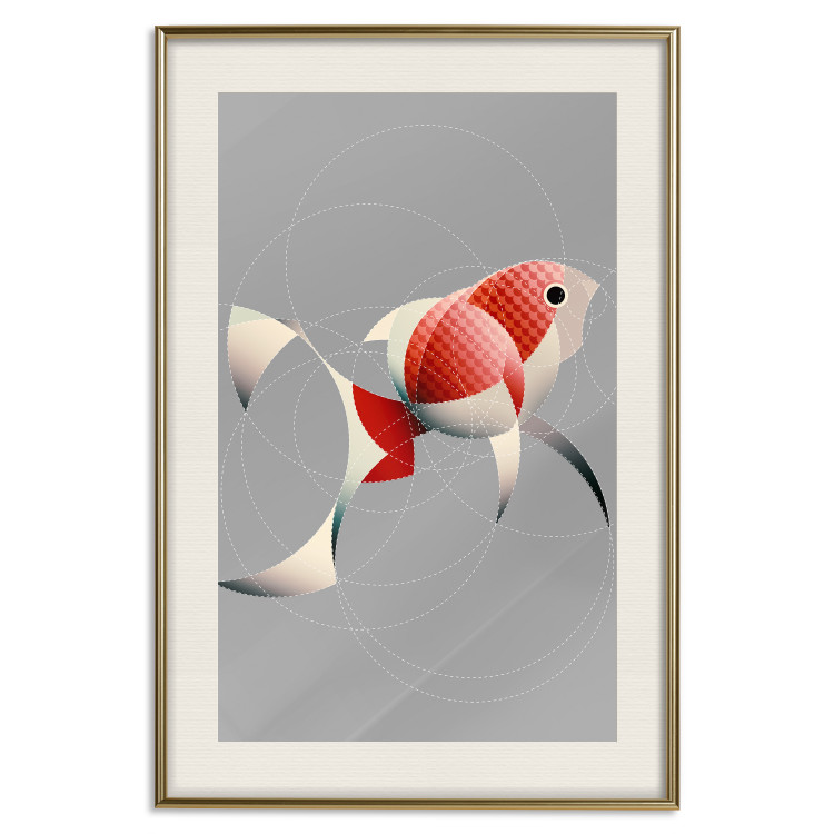 Wall Poster Fish - abstract colorful fish made of circular geometric figures 126934 additionalImage 20