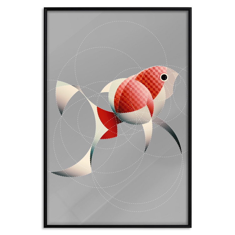 Wall Poster Fish - abstract colorful fish made of circular geometric figures 126934 additionalImage 18