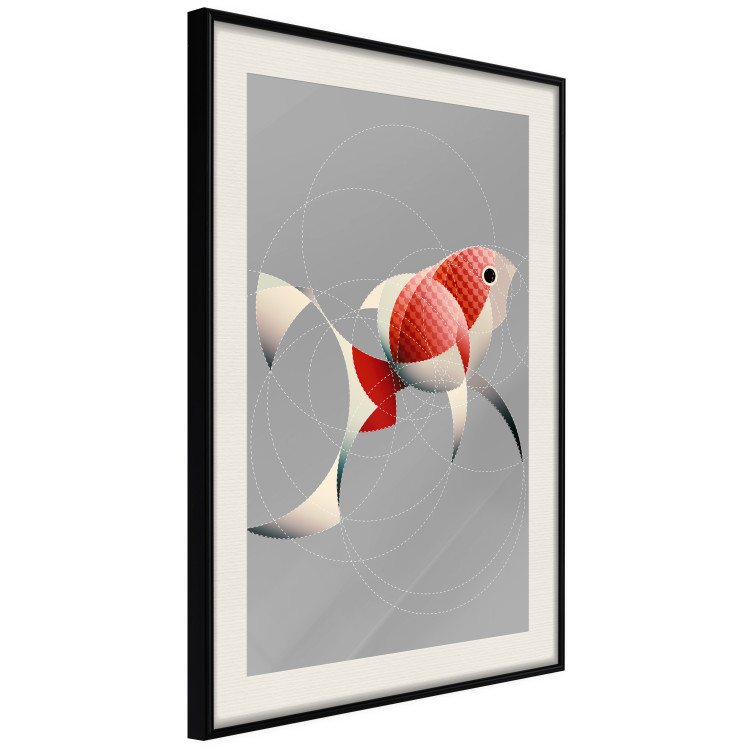 Wall Poster Fish - abstract colorful fish made of circular geometric figures 126934 additionalImage 2