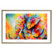 Poster Colorful Animals: Elephant - multicolored animal in watercolor motif 127034 additionalThumb 14