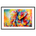 Poster Colorful Animals: Elephant - multicolored animal in watercolor motif 127034 additionalThumb 15