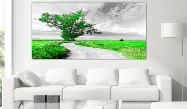 Large canvas print Tree near the Road - Green II [Large Format] 128734 additionalImage 6